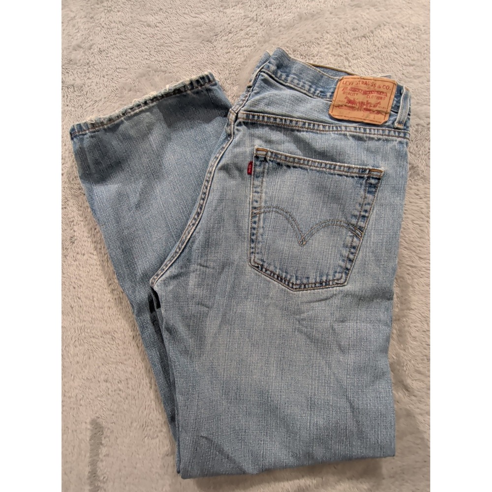 Levi's 569 Vintage Mens Loose Straight Denim Blue Jeans 36x34